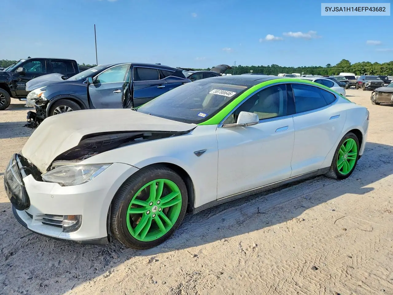2014 Tesla Model S VIN: 5YJSA1H14EFP43682 Lot: 58788646