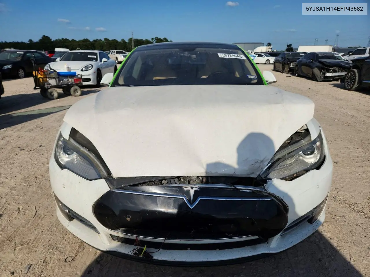 2014 Tesla Model S VIN: 5YJSA1H14EFP43682 Lot: 58788646