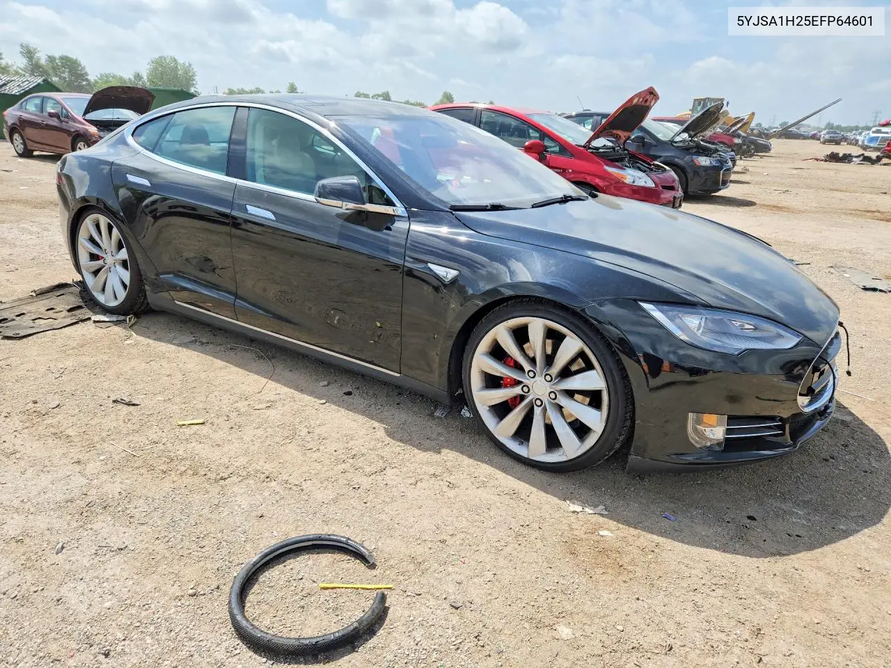 2014 Tesla Model S VIN: 5YJSA1H25EFP64601 Lot: 58927986