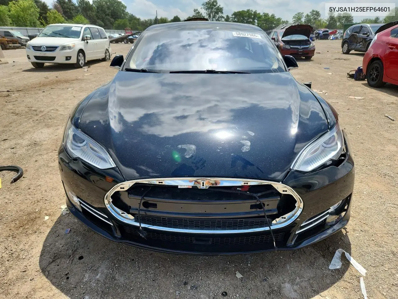 2014 Tesla Model S VIN: 5YJSA1H25EFP64601 Lot: 58927986