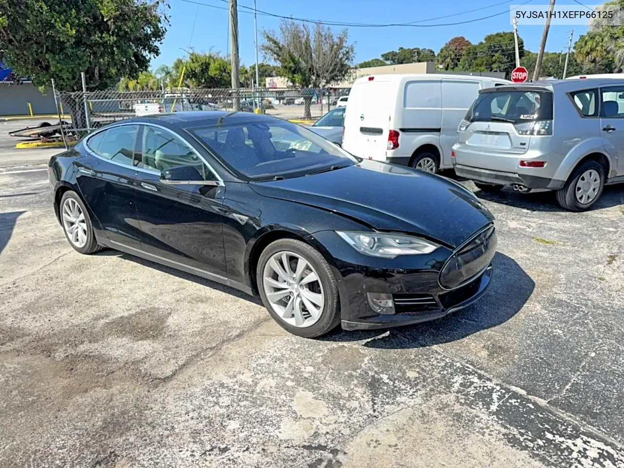 2014 Tesla Model S VIN: 5YJSA1H1XEFP66125 Lot: 59369616