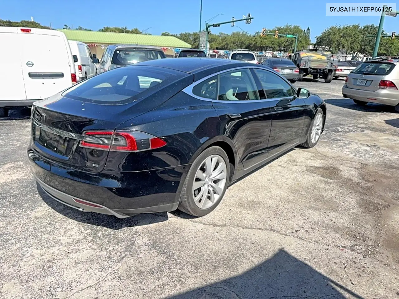 2014 Tesla Model S VIN: 5YJSA1H1XEFP66125 Lot: 59369616