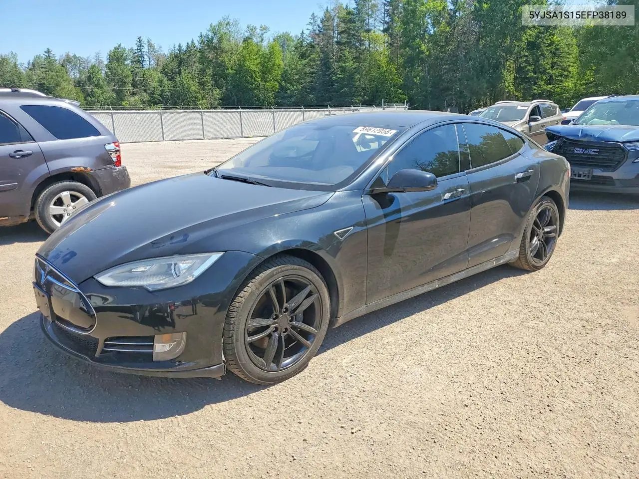 2014 Tesla Model S VIN: 5YJSA1S15EFP38189 Lot: 59612956