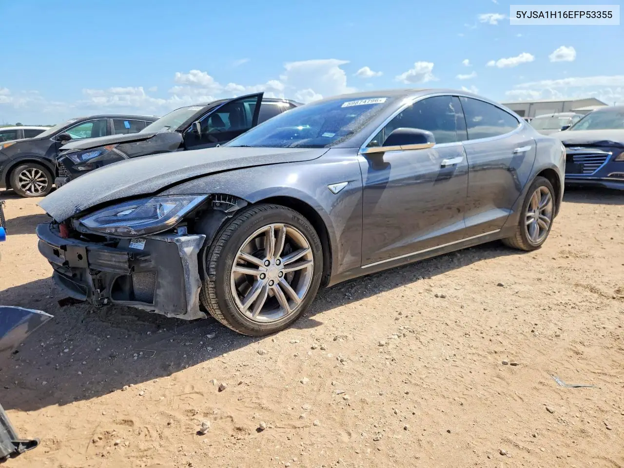 2014 Tesla Model S VIN: 5YJSA1H16EFP53355 Lot: 59874796