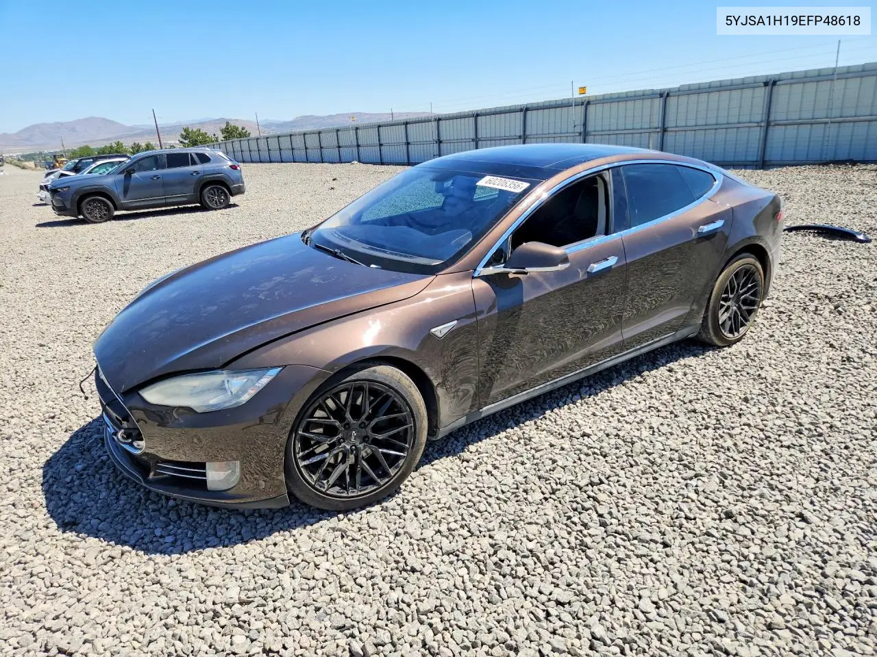 2014 Tesla Model S VIN: 5YJSA1H19EFP48618 Lot: 60206356