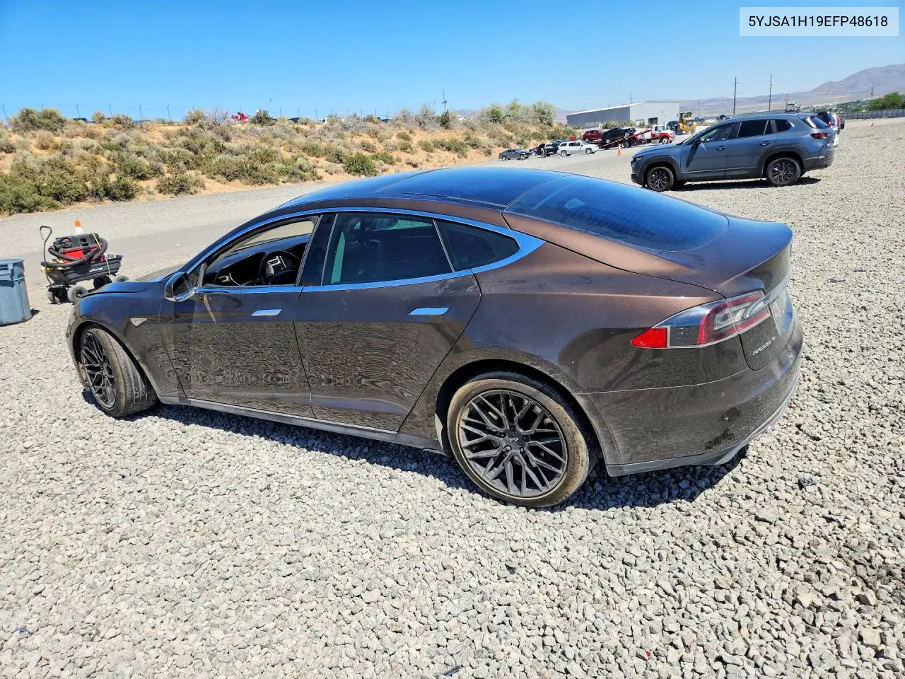2014 Tesla Model S VIN: 5YJSA1H19EFP48618 Lot: 60206356