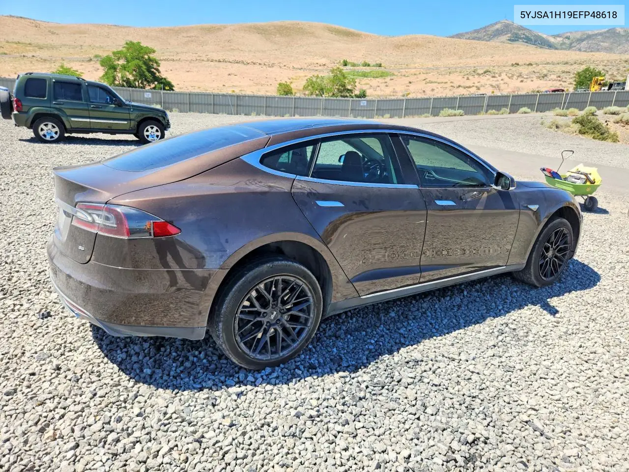 2014 Tesla Model S VIN: 5YJSA1H19EFP48618 Lot: 60206356