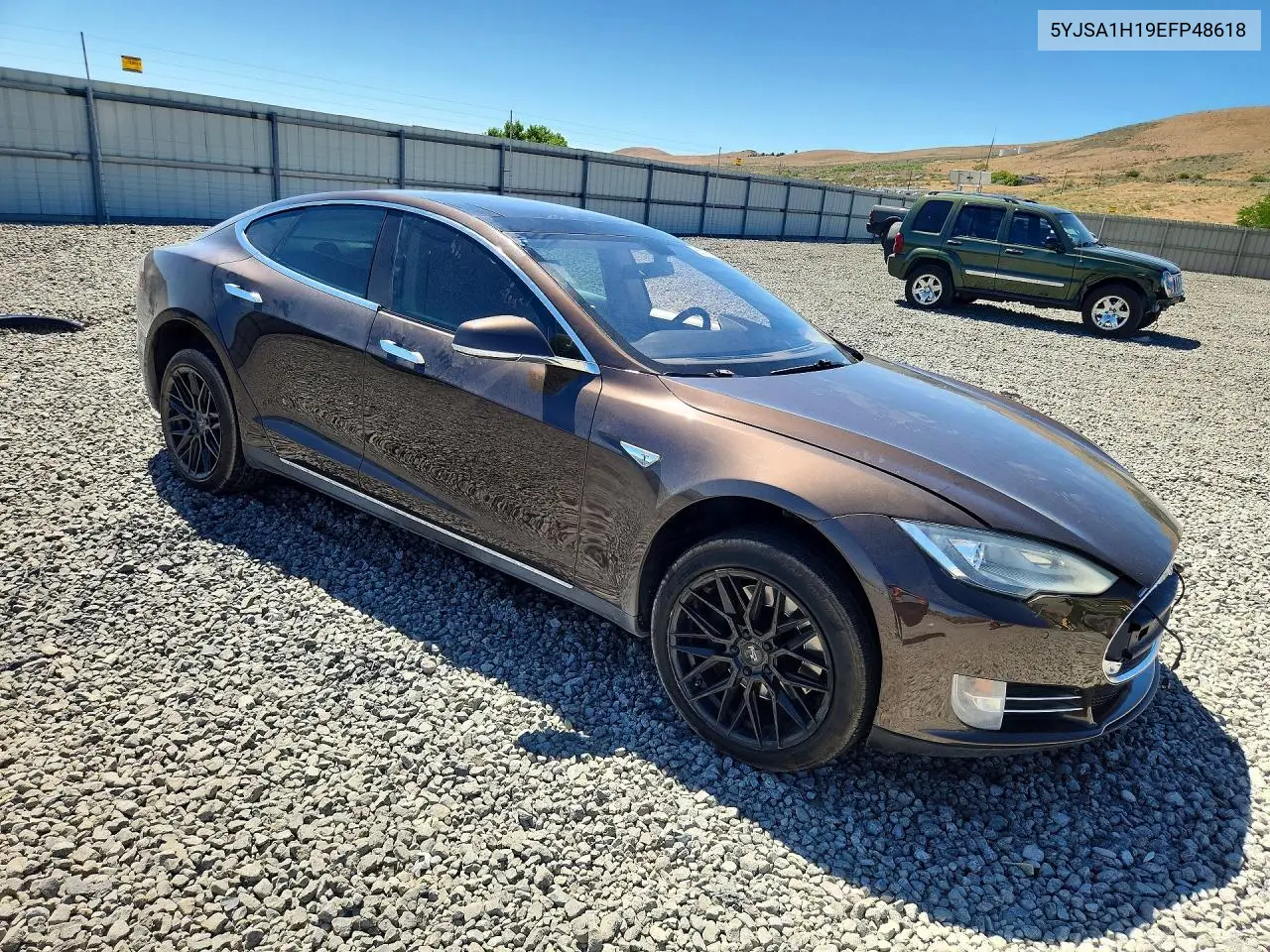 2014 Tesla Model S VIN: 5YJSA1H19EFP48618 Lot: 60206356