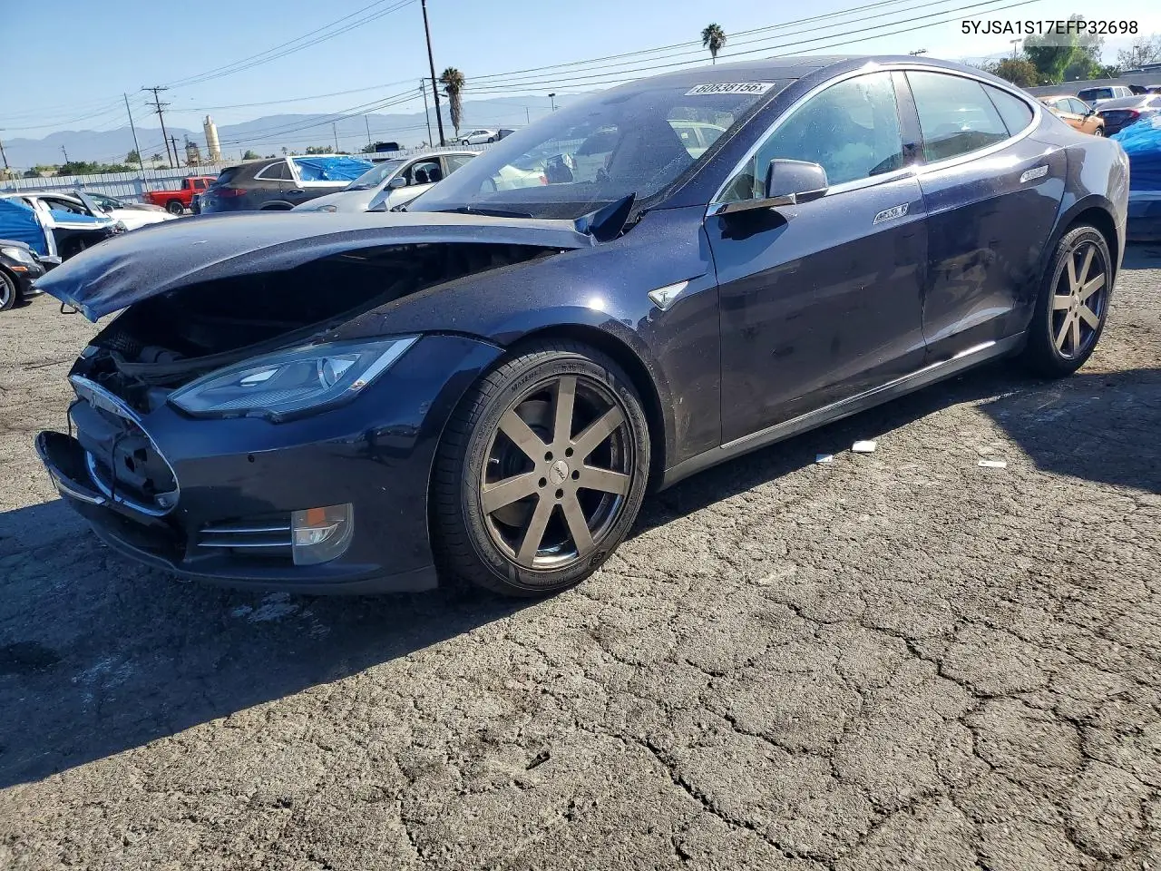2014 Tesla Model S VIN: 5YJSA1S17EFP32698 Lot: 60838156