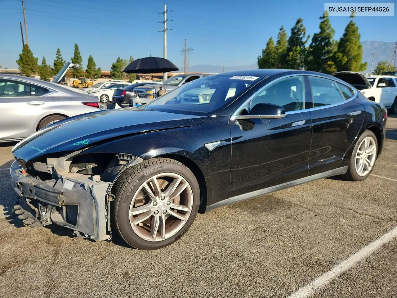 2014 Tesla Model S VIN: 5YJSA1S15EFP44526 Lot: 61018796
