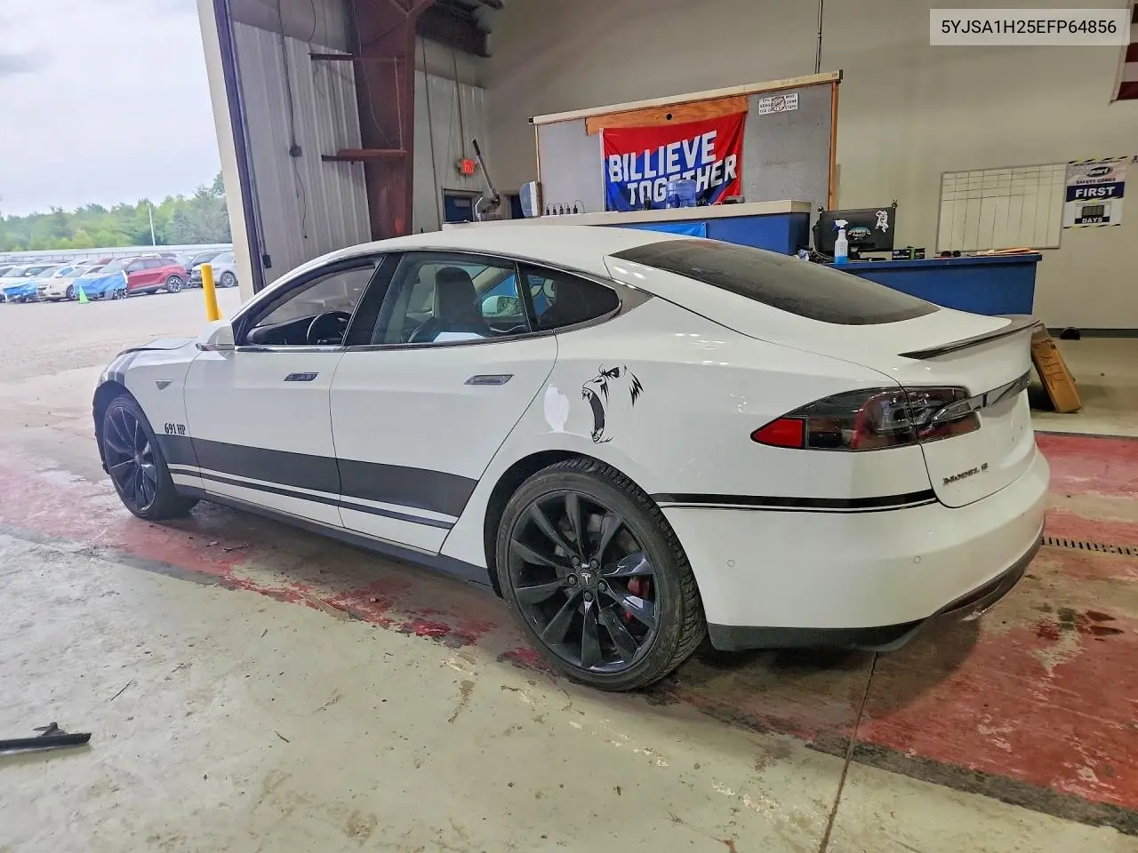 2014 Tesla Model S VIN: 5YJSA1H25EFP64856 Lot: 61404756