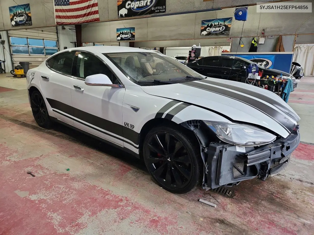 2014 Tesla Model S VIN: 5YJSA1H25EFP64856 Lot: 61404756
