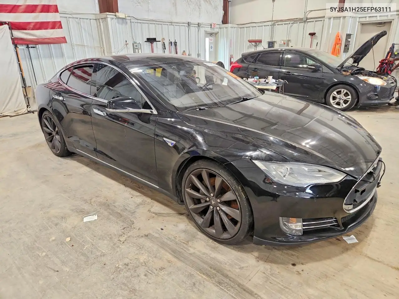 2014 Tesla Model S VIN: 5YJSA1H25EFP63111 Lot: 61539526