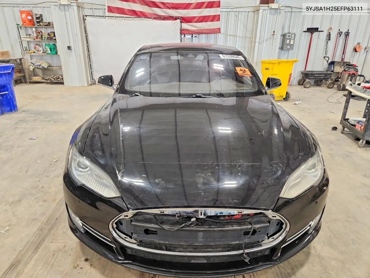 2014 Tesla Model S VIN: 5YJSA1H25EFP63111 Lot: 61539526