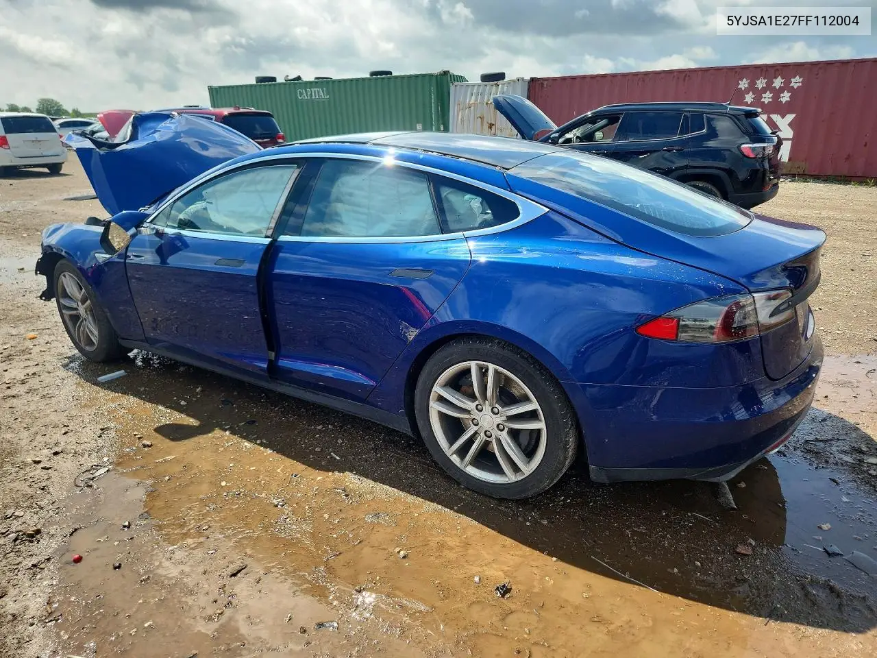 2015 Tesla Model S VIN: 5YJSA1E27FF112004 Lot: 56122896