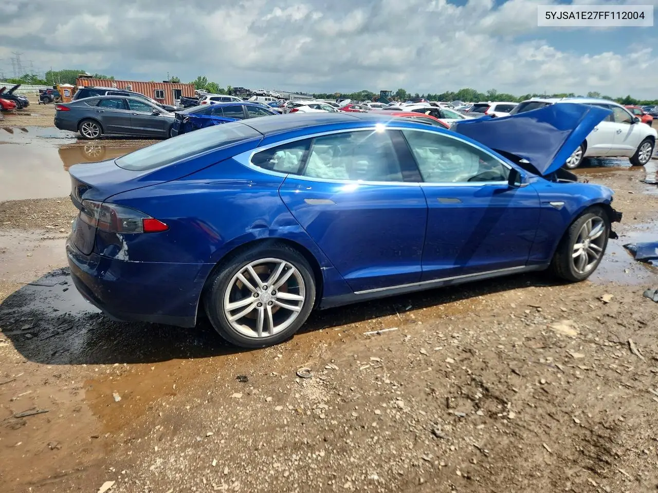 2015 Tesla Model S VIN: 5YJSA1E27FF112004 Lot: 56122896