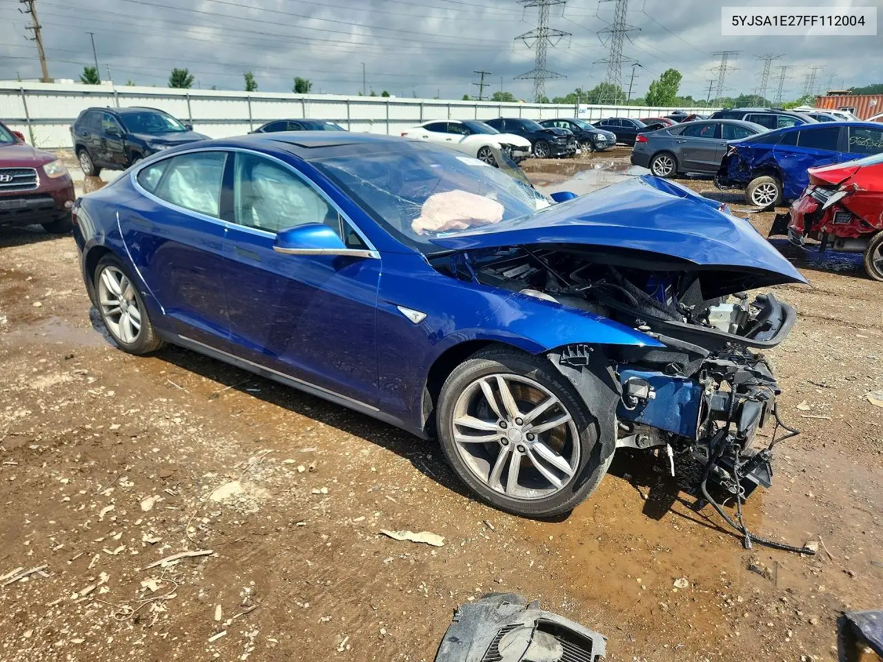 2015 Tesla Model S VIN: 5YJSA1E27FF112004 Lot: 56122896
