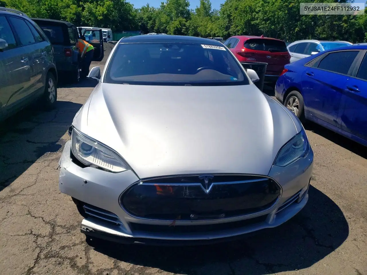 2015 Tesla Model S VIN: 5YJSA1E24FF112932 Lot: 57883256