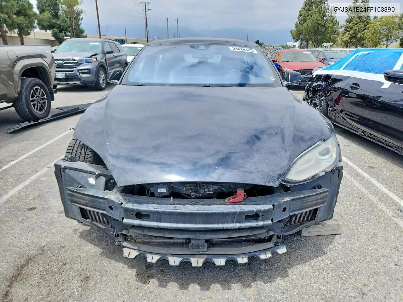 2015 Tesla Model S VIN: 5YJSA1E24FF103390 Lot: 58428486