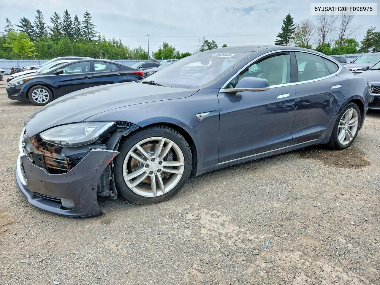 2015 Tesla Model S 85D VIN: 5YJSA1H20FF098975 Lot: 58626946