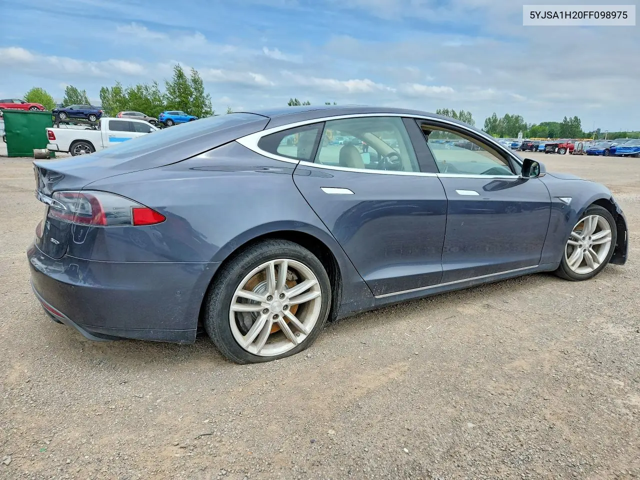 2015 Tesla Model S 85D VIN: 5YJSA1H20FF098975 Lot: 58626946