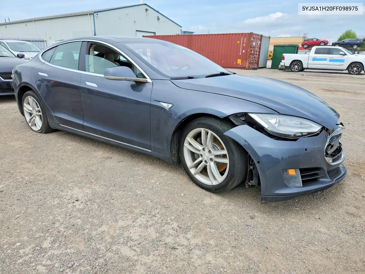 2015 Tesla Model S 85D VIN: 5YJSA1H20FF098975 Lot: 58626946
