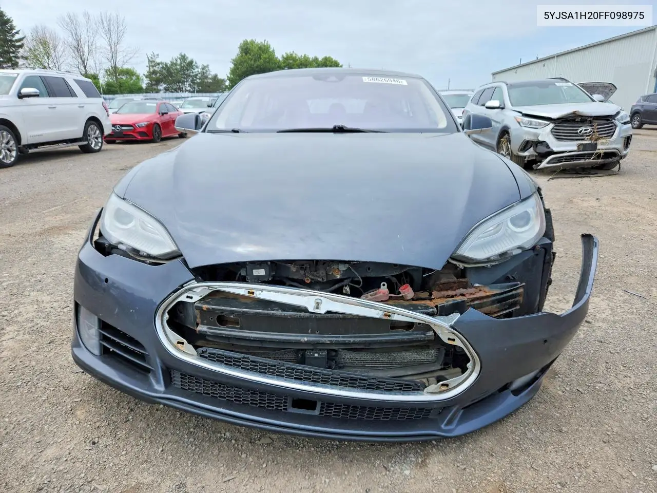 2015 Tesla Model S 85D VIN: 5YJSA1H20FF098975 Lot: 58626946