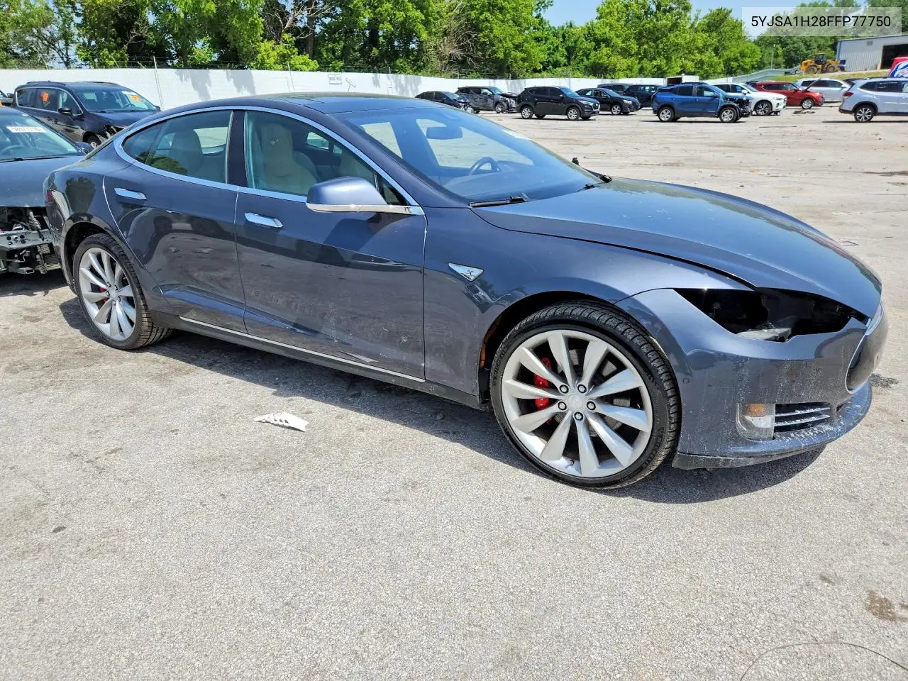 2015 Tesla Model S 85D VIN: 5YJSA1H28FFP77750 Lot: 59136926