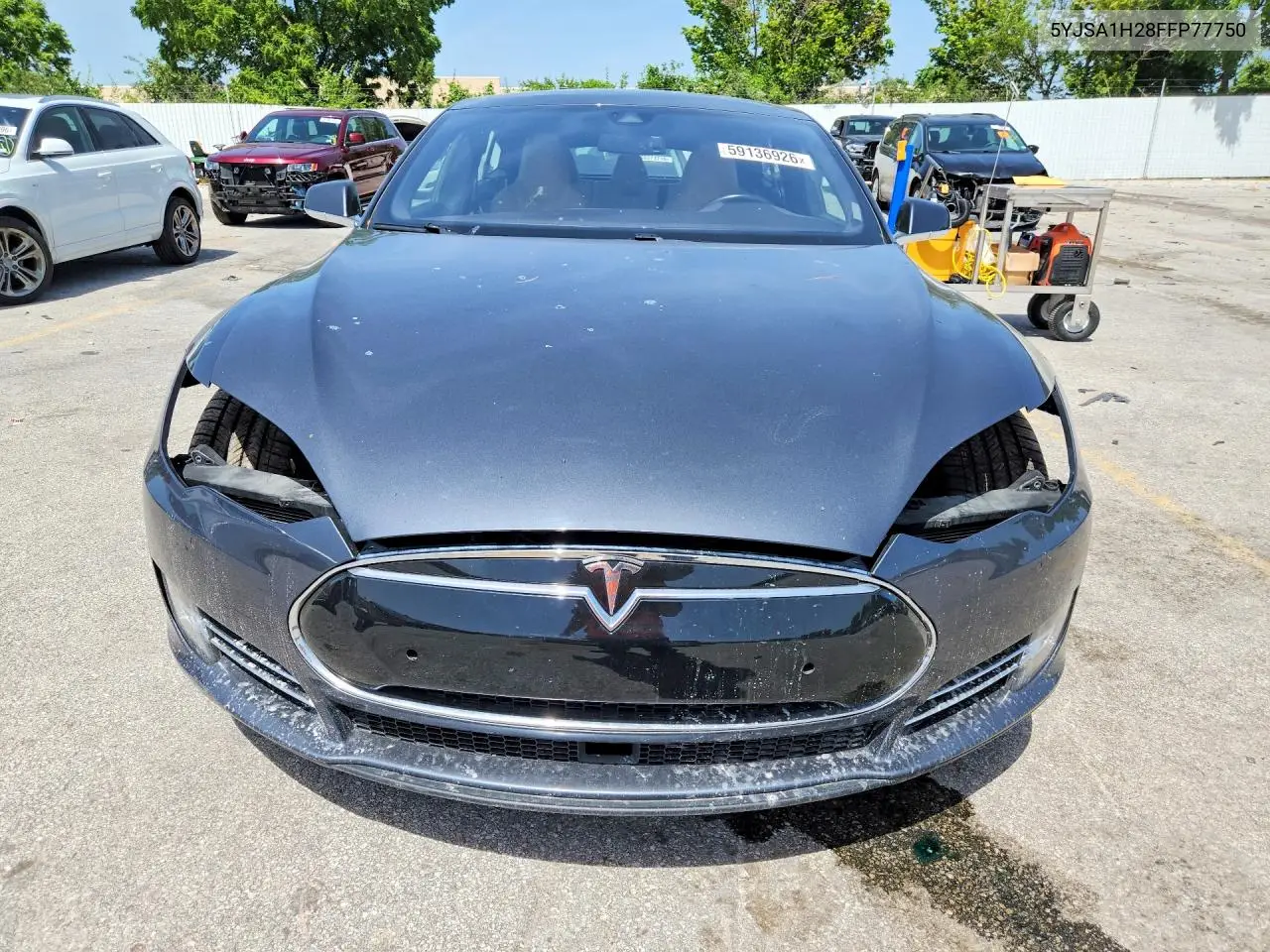 2015 Tesla Model S 85D VIN: 5YJSA1H28FFP77750 Lot: 59136926