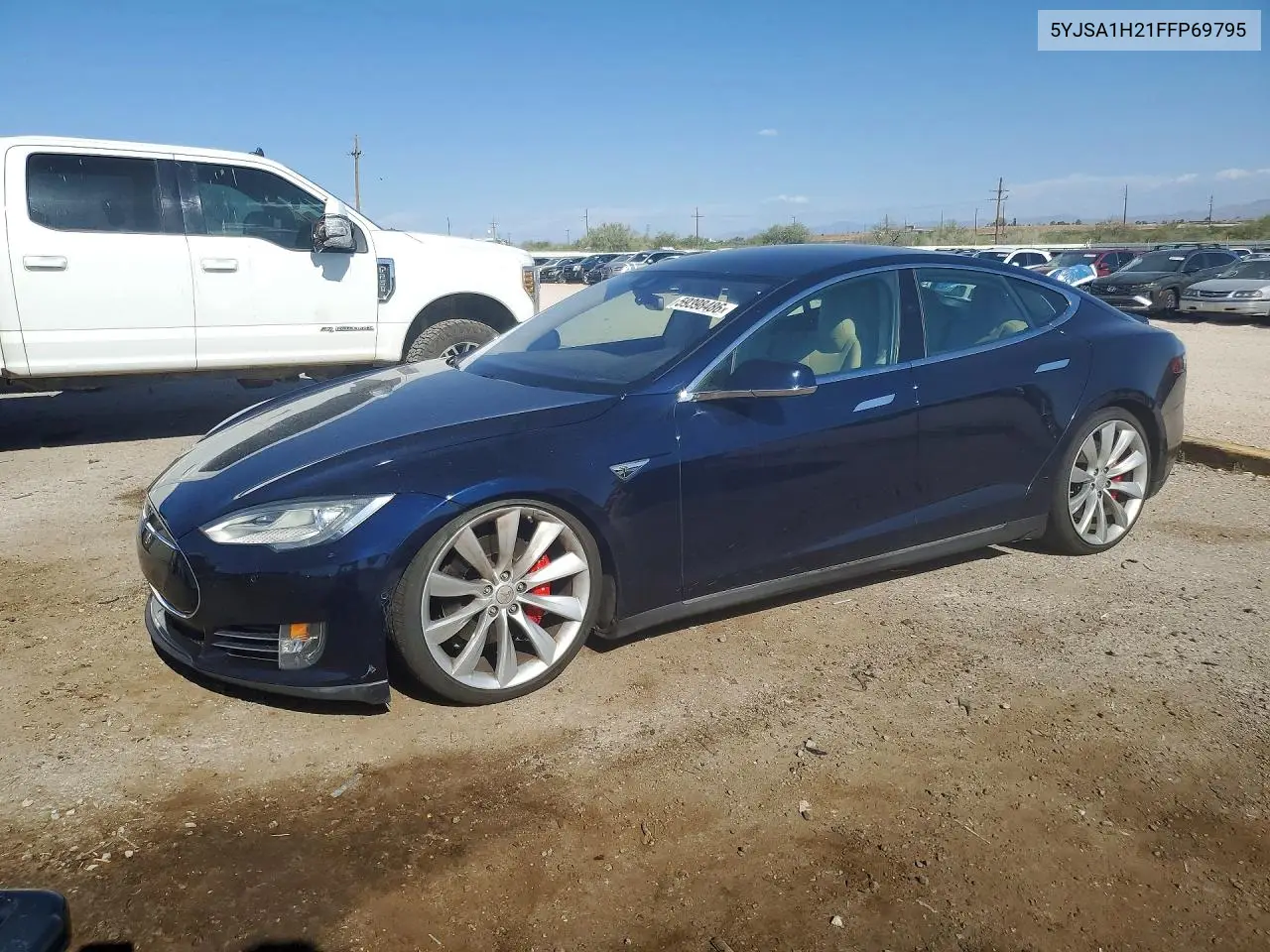 2015 Tesla Model S 85D VIN: 5YJSA1H21FFP69795 Lot: 59398486