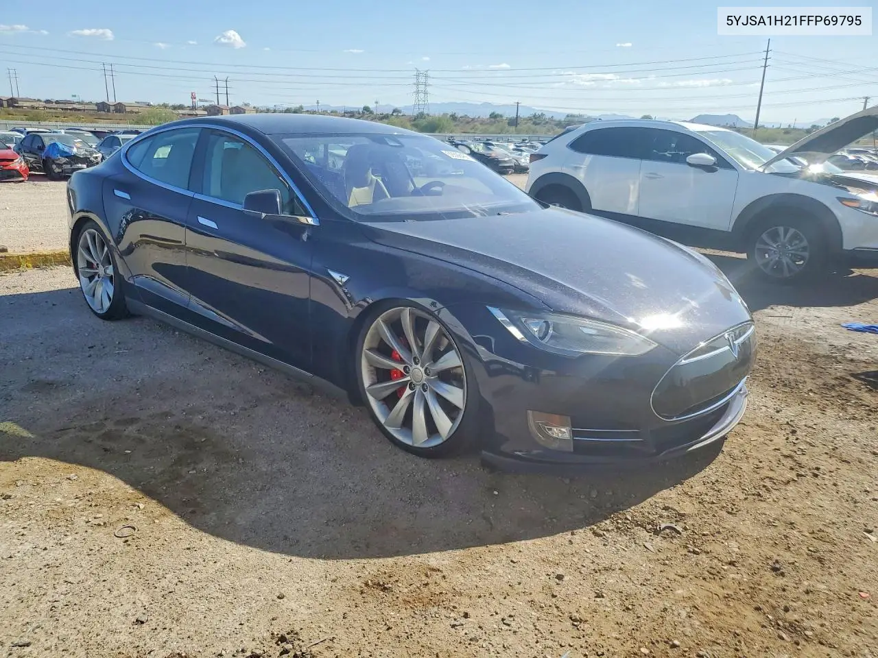 2015 Tesla Model S 85D VIN: 5YJSA1H21FFP69795 Lot: 59398486
