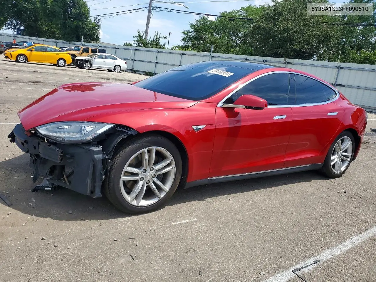 2015 Tesla Model S 70D VIN: 5YJSA1S23FF090510 Lot: 59400976