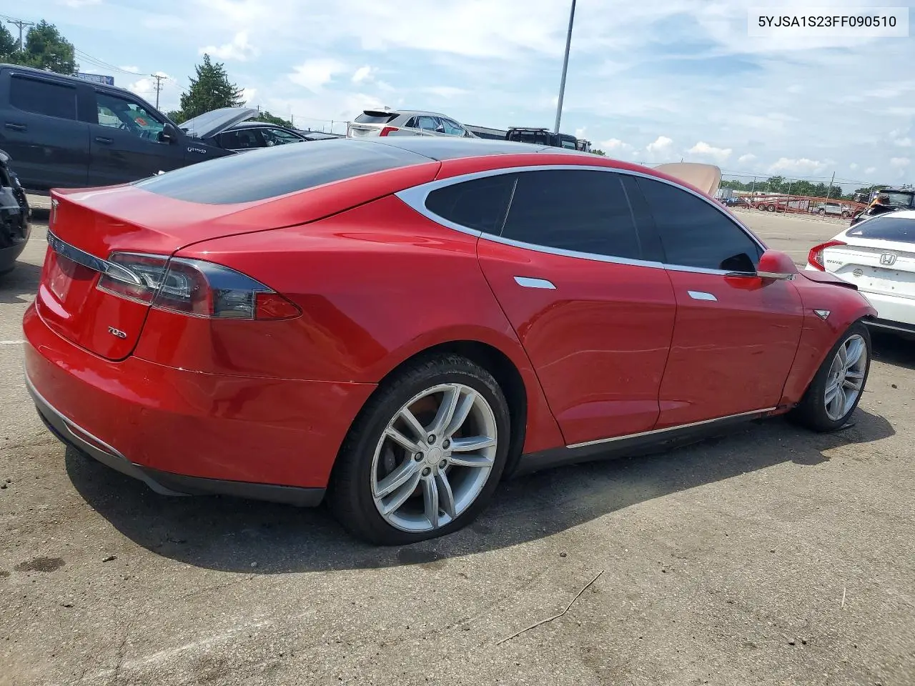 2015 Tesla Model S 70D VIN: 5YJSA1S23FF090510 Lot: 59400976