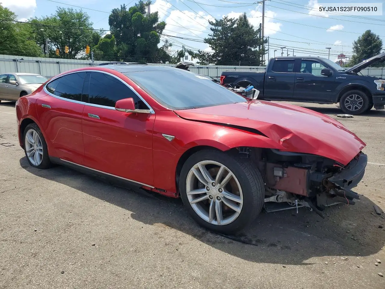2015 Tesla Model S 70D VIN: 5YJSA1S23FF090510 Lot: 59400976