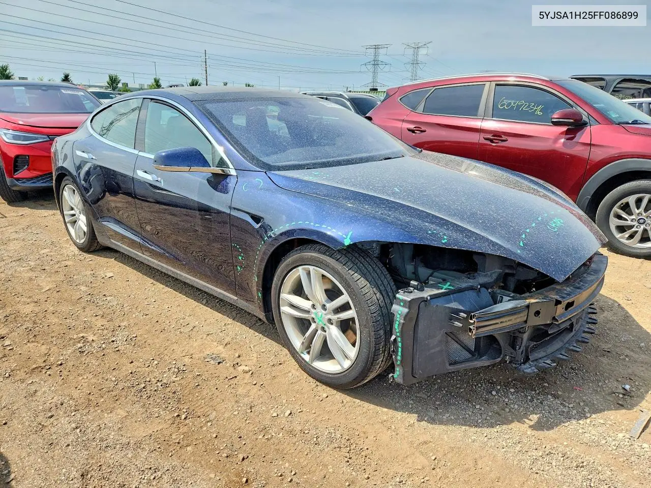 2015 Tesla Model S 85D VIN: 5YJSA1H25FF086899 Lot: 59821696