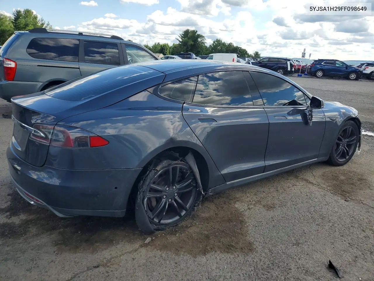 2015 Tesla Model S 85D VIN: 5YJSA1H29FF098649 Lot: 60380146