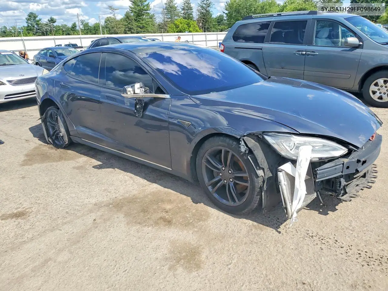 2015 Tesla Model S 85D VIN: 5YJSA1H29FF098649 Lot: 60380146