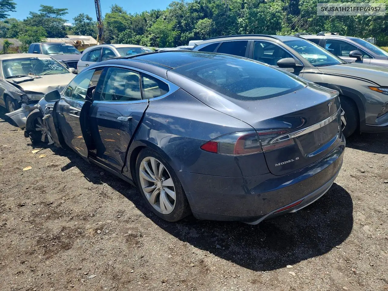 2015 Tesla Model S 85D VIN: 5YJSA1H21FFP69957 Lot: 60459236