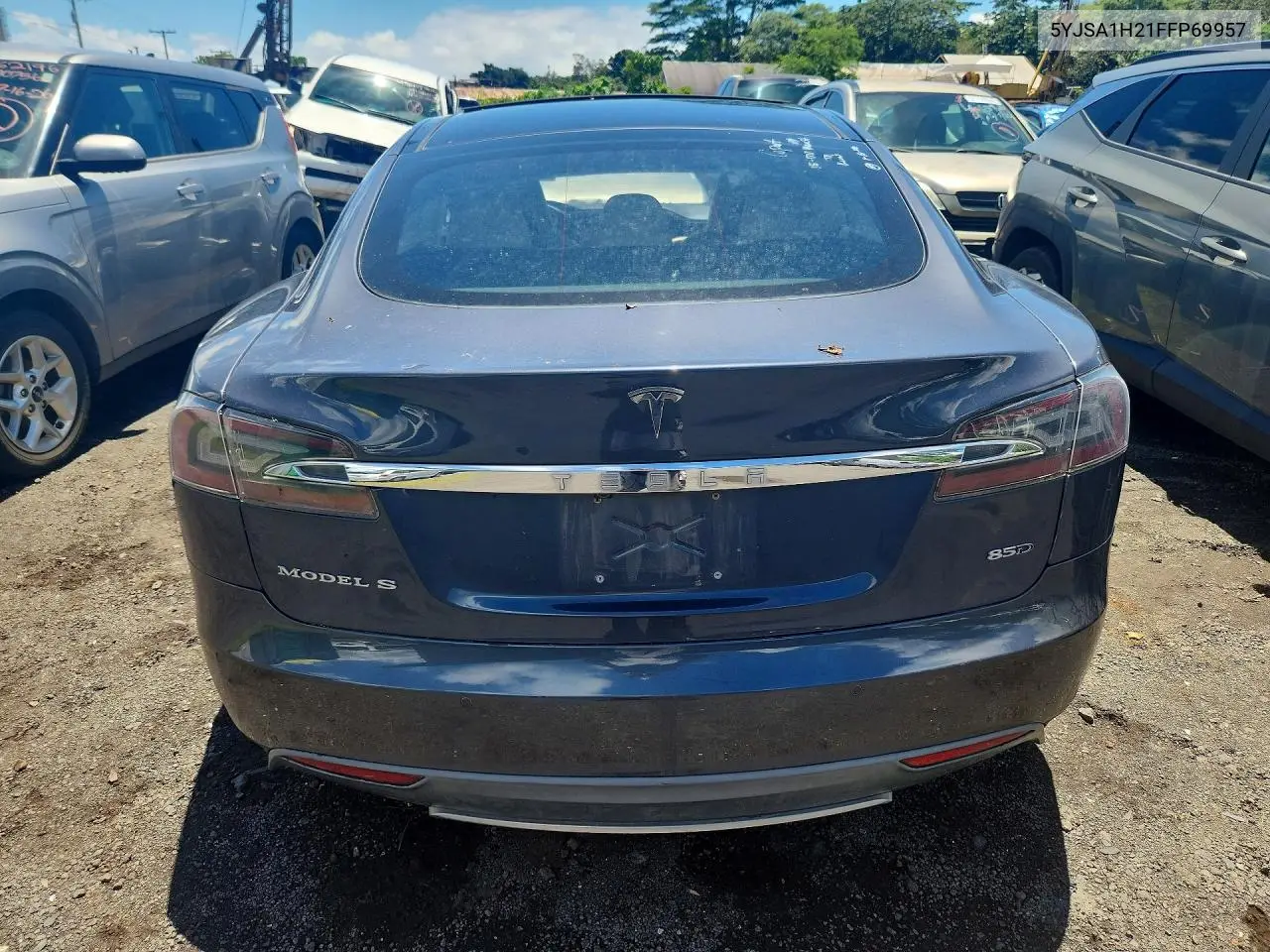 2015 Tesla Model S 85D VIN: 5YJSA1H21FFP69957 Lot: 60459236
