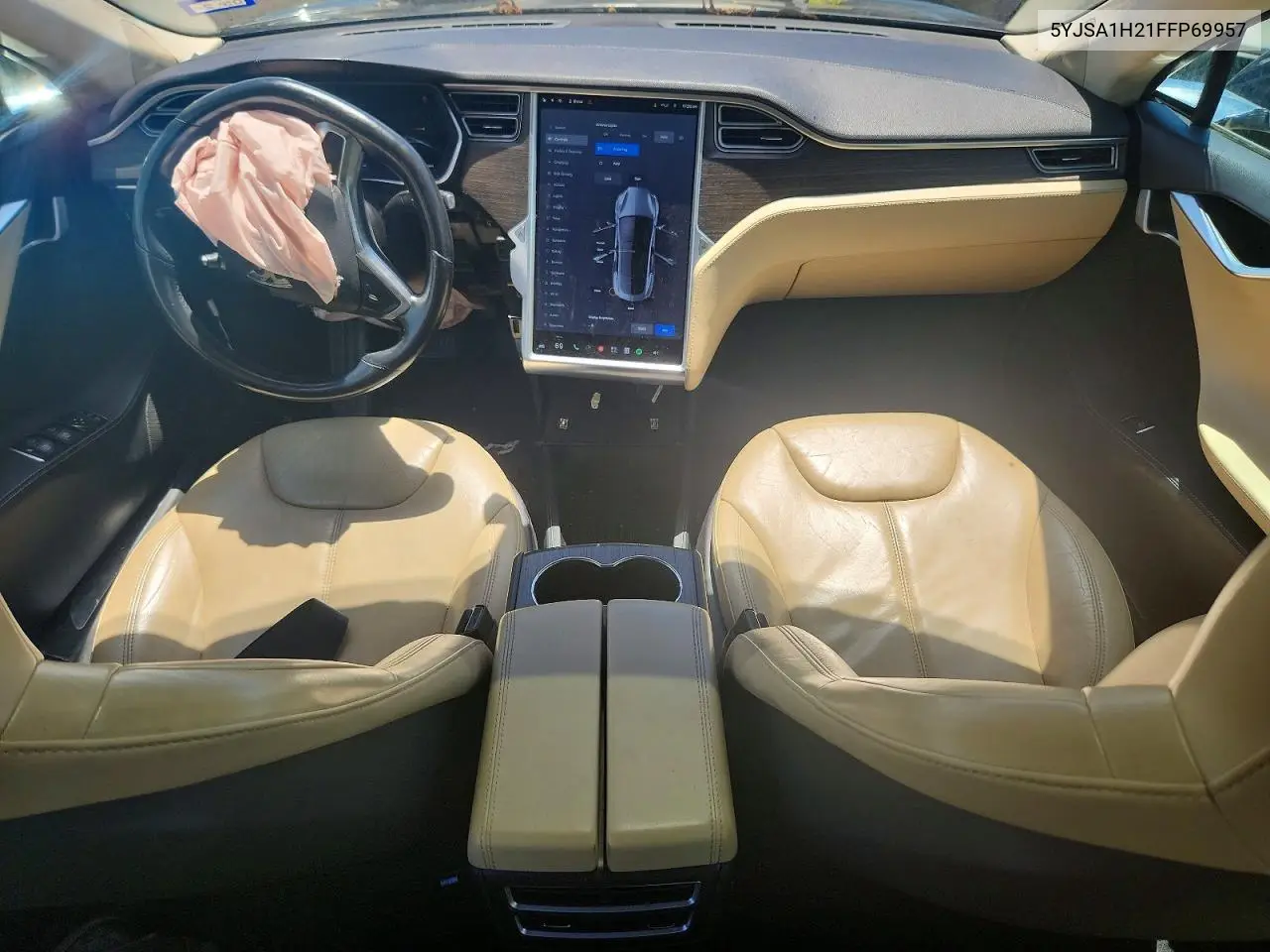2015 Tesla Model S 85D VIN: 5YJSA1H21FFP69957 Lot: 60459236