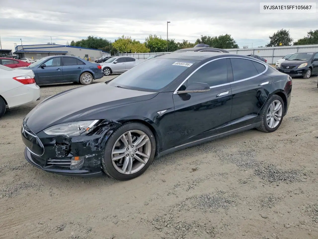 2015 Tesla Model S VIN: 5YJSA1E15FF105687 Lot: 60493786
