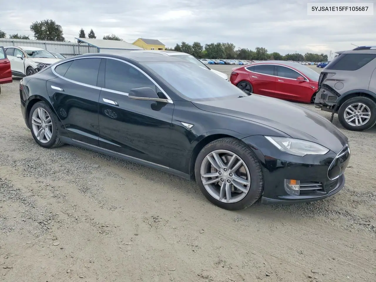 2015 Tesla Model S VIN: 5YJSA1E15FF105687 Lot: 60493786
