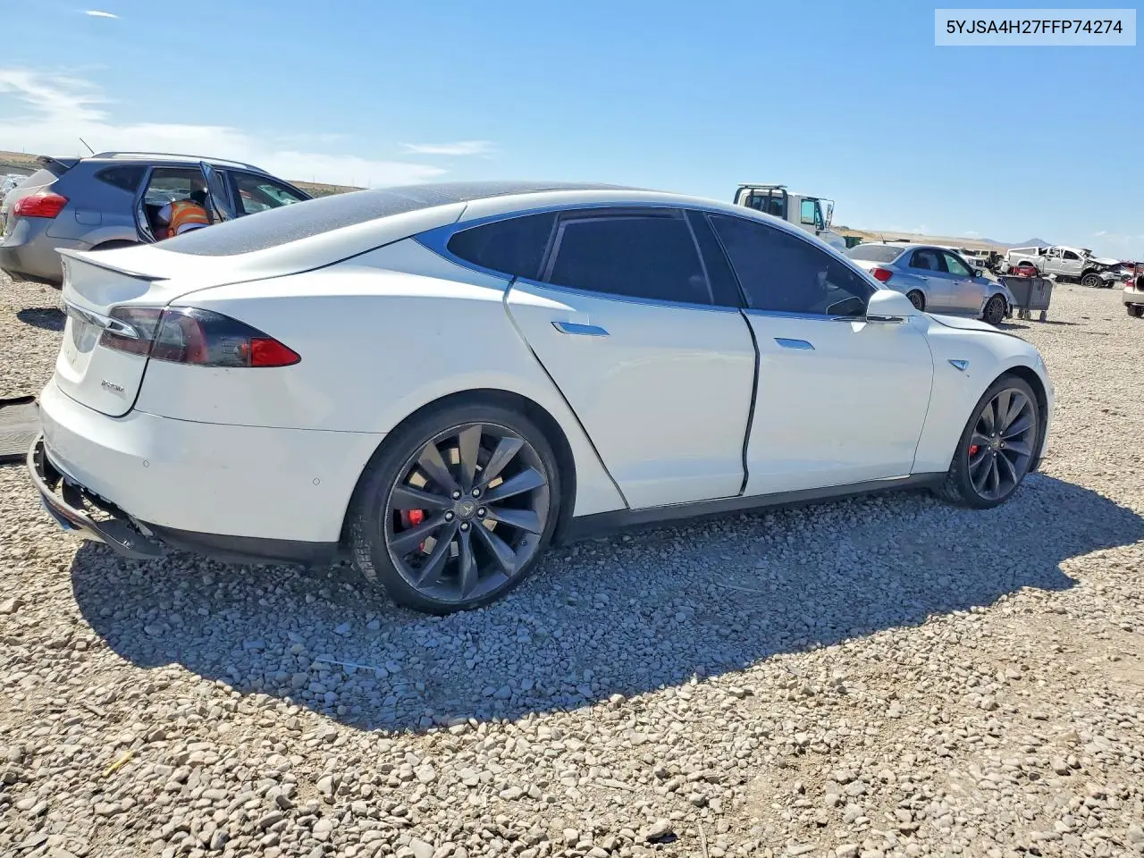 2015 Tesla Model S 85D VIN: 5YJSA4H27FFP74274 Lot: 60588996