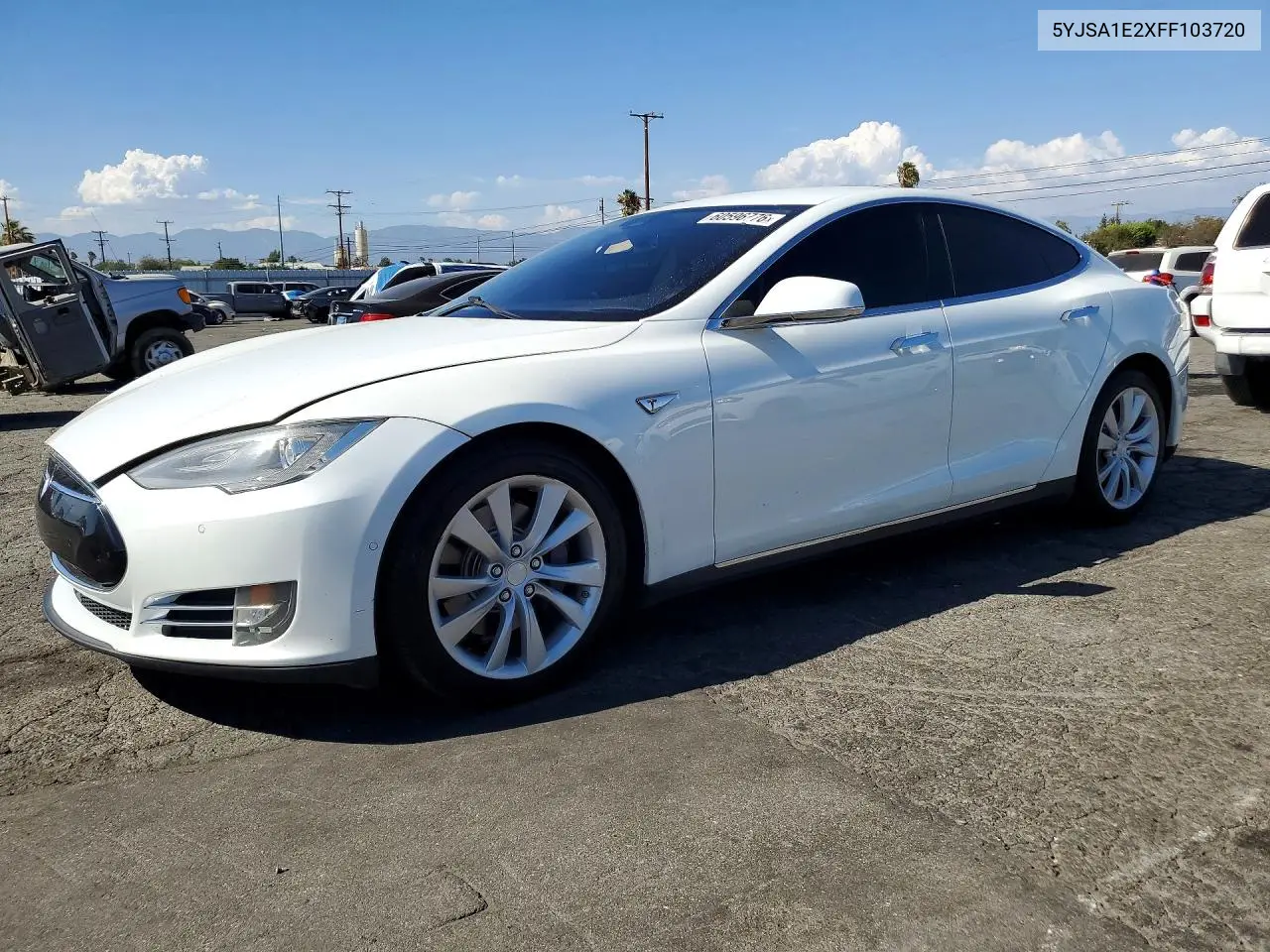 2015 Tesla Model S VIN: 5YJSA1E2XFF103720 Lot: 60596776