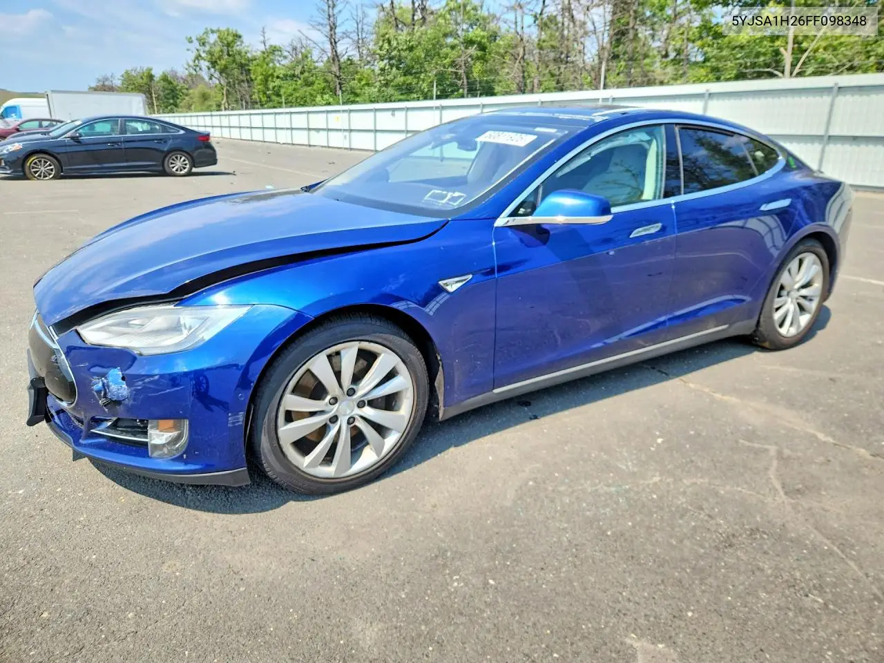2015 Tesla Model S 85D VIN: 5YJSA1H26FF098348 Lot: 60811926