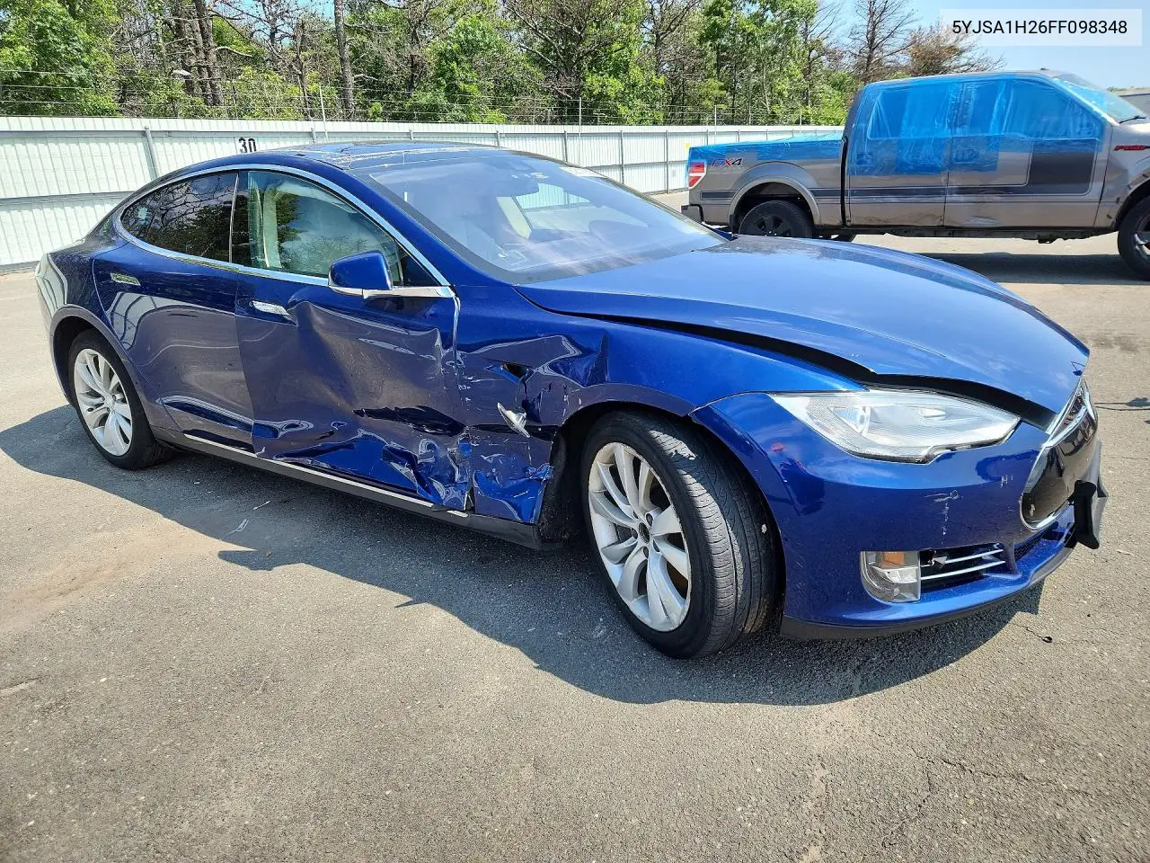 2015 Tesla Model S 85D VIN: 5YJSA1H26FF098348 Lot: 60811926