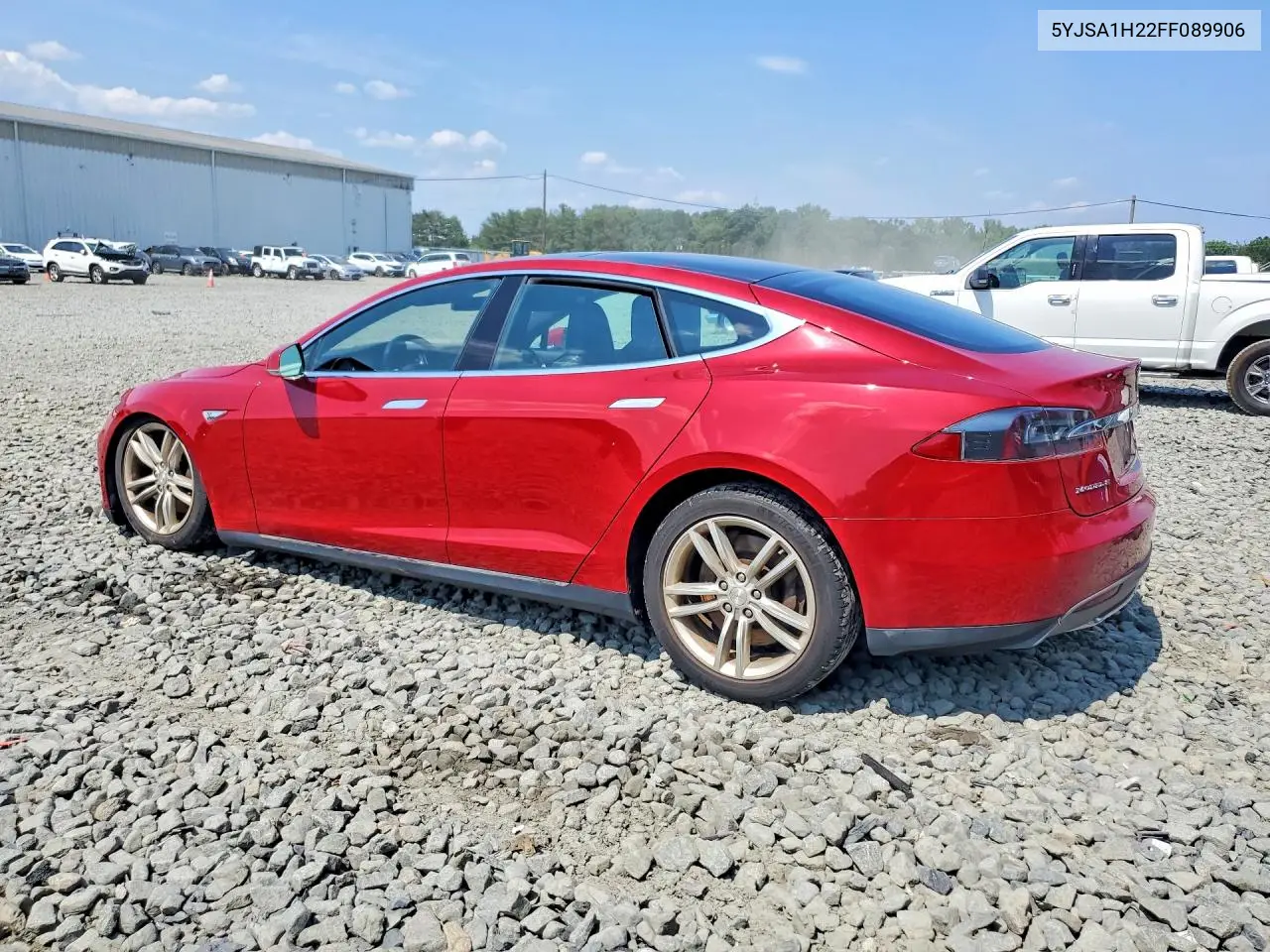 2015 Tesla Model S 85D VIN: 5YJSA1H22FF089906 Lot: 60856846