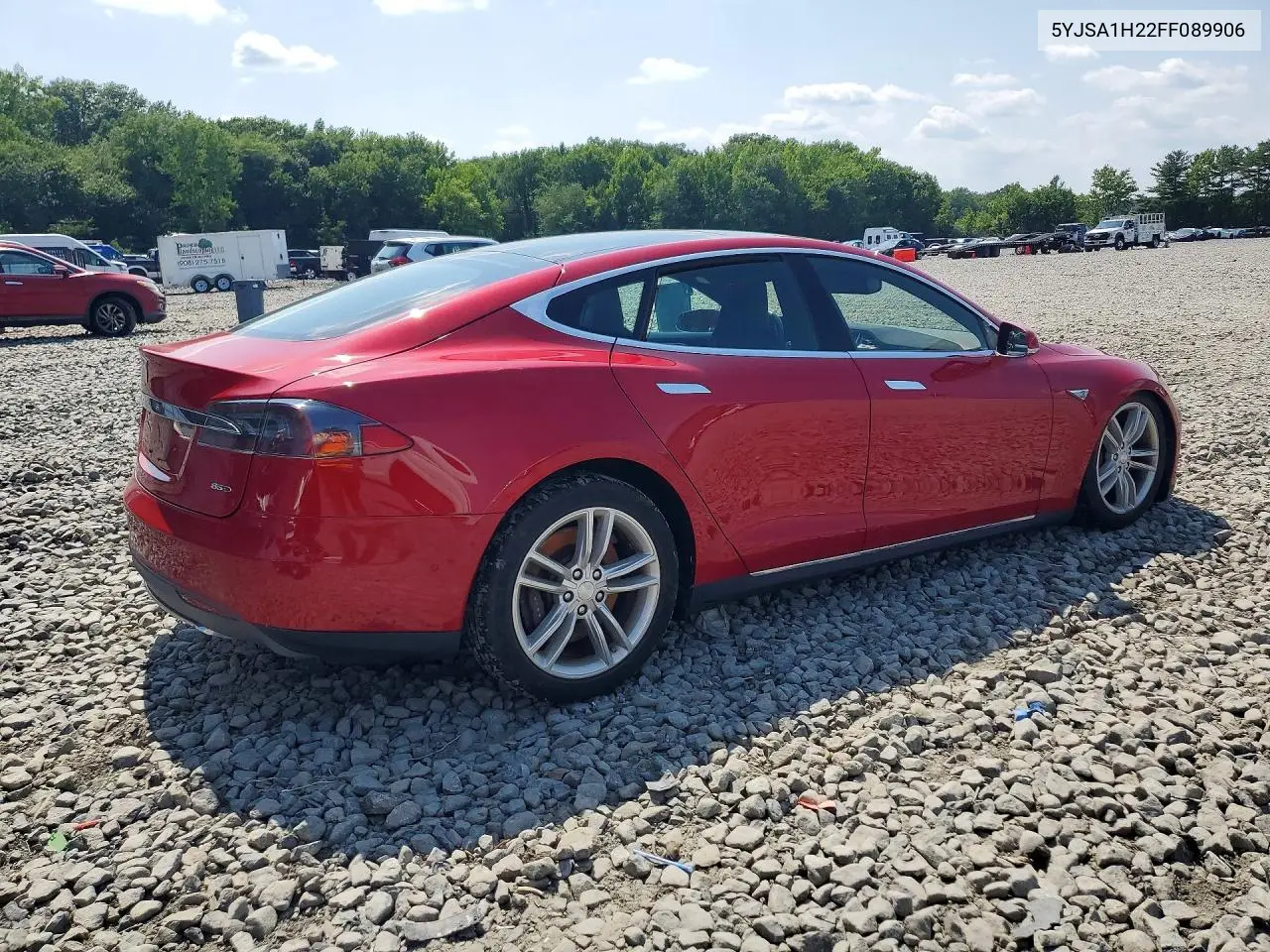 2015 Tesla Model S 85D VIN: 5YJSA1H22FF089906 Lot: 60856846