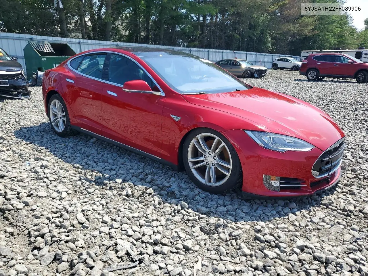 2015 Tesla Model S 85D VIN: 5YJSA1H22FF089906 Lot: 60856846
