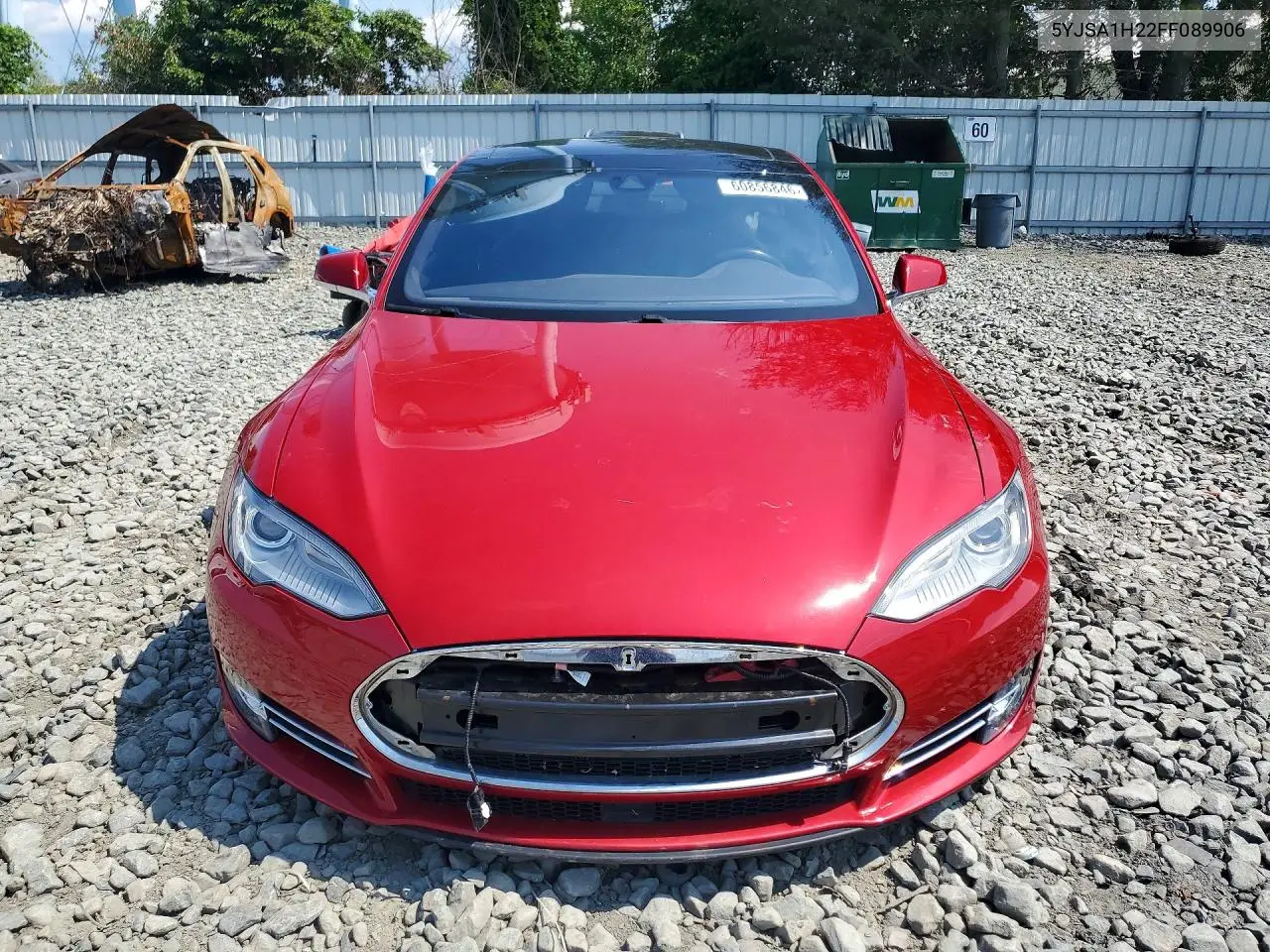 2015 Tesla Model S 85D VIN: 5YJSA1H22FF089906 Lot: 60856846